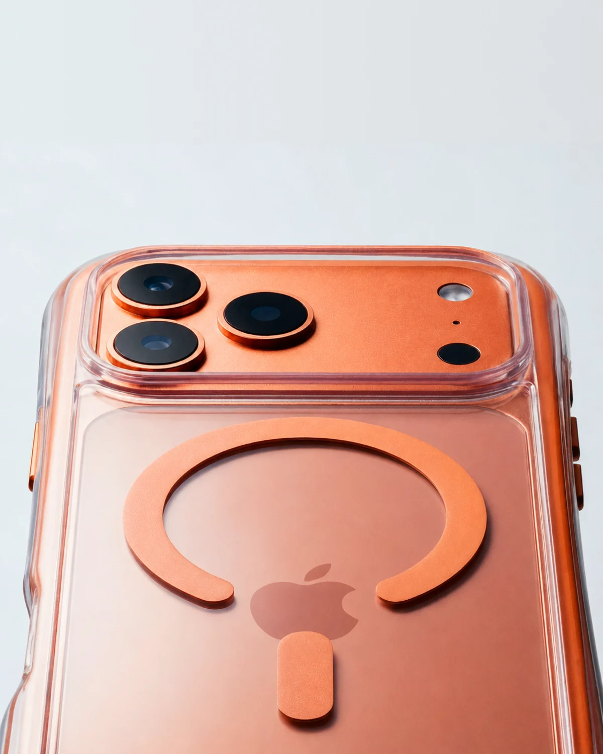 Capa transparente Customic Air Orange para iPhone